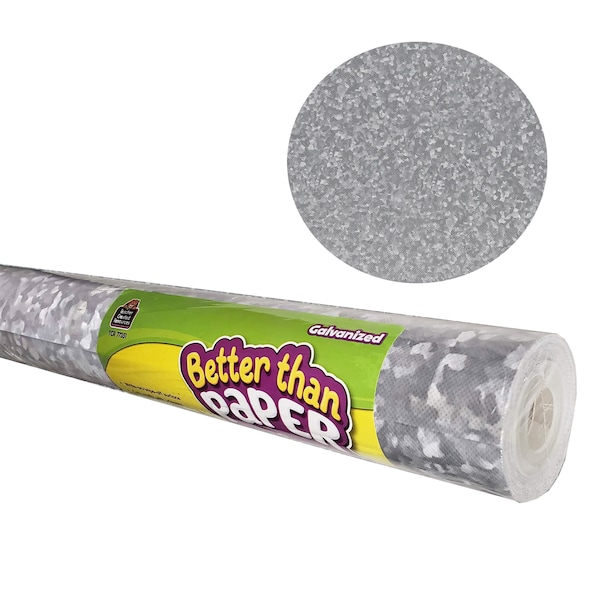 Teacher Created Resources Better Than Paper Bulletin Roll, 4x12ft, Galvanized Metal, PK4 TCR6327 - main